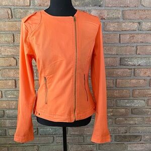 Life in Progress Vibrant Orange Utility Jacket